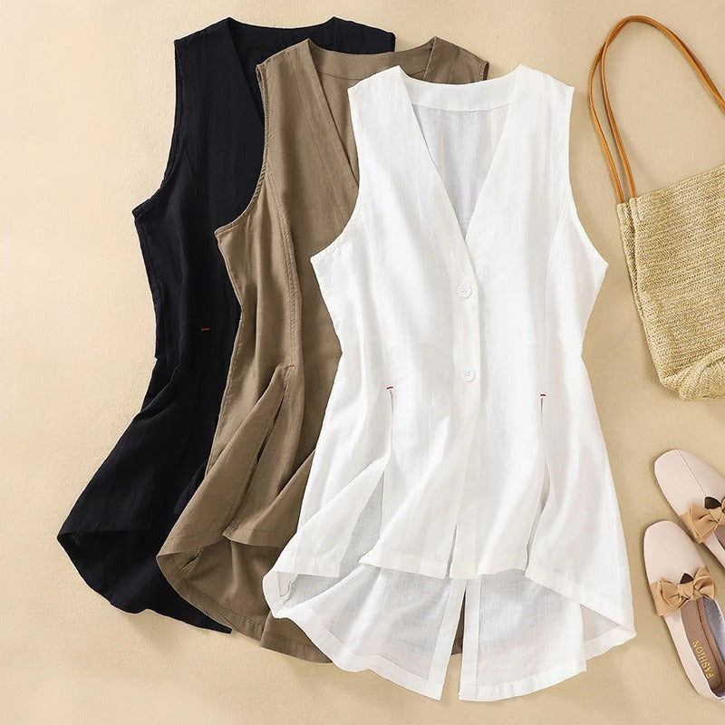 Mya | Linen Vest