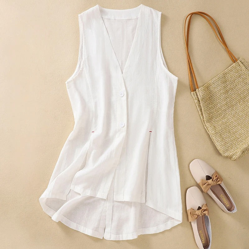Mya | Linen Vest