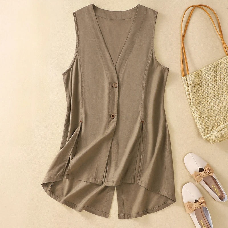 Mya | Linen Vest