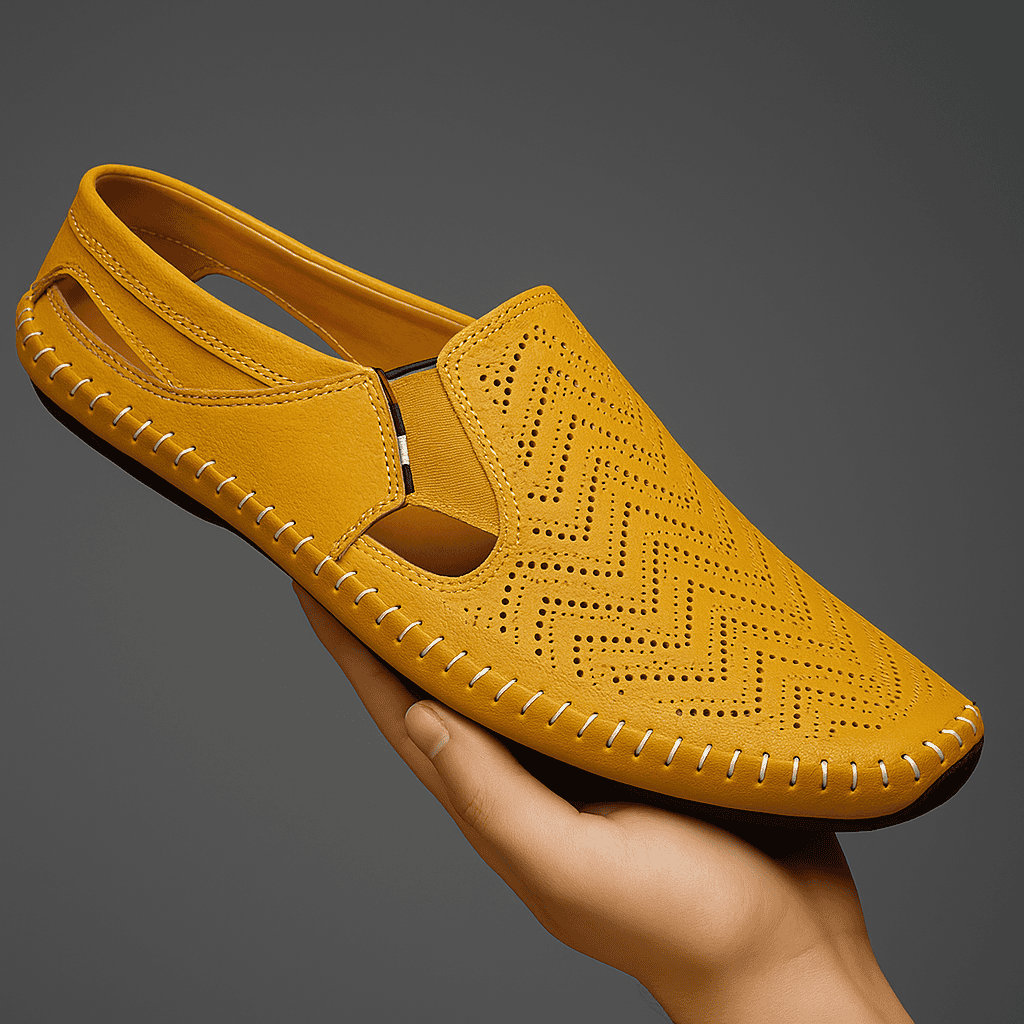 Aldric Perforated Loafer Mule