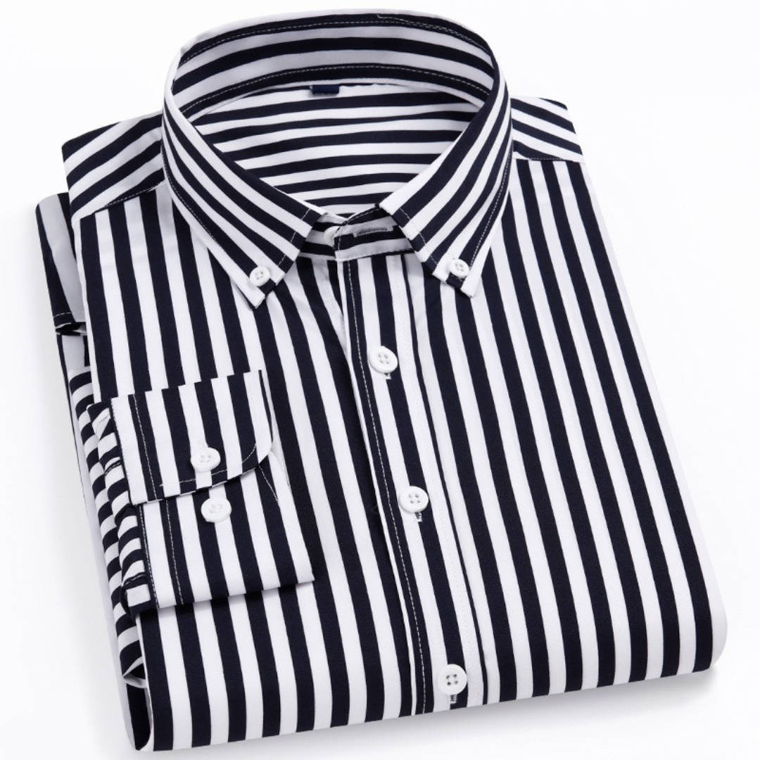 Royal Oxford Striped Long Sleeve