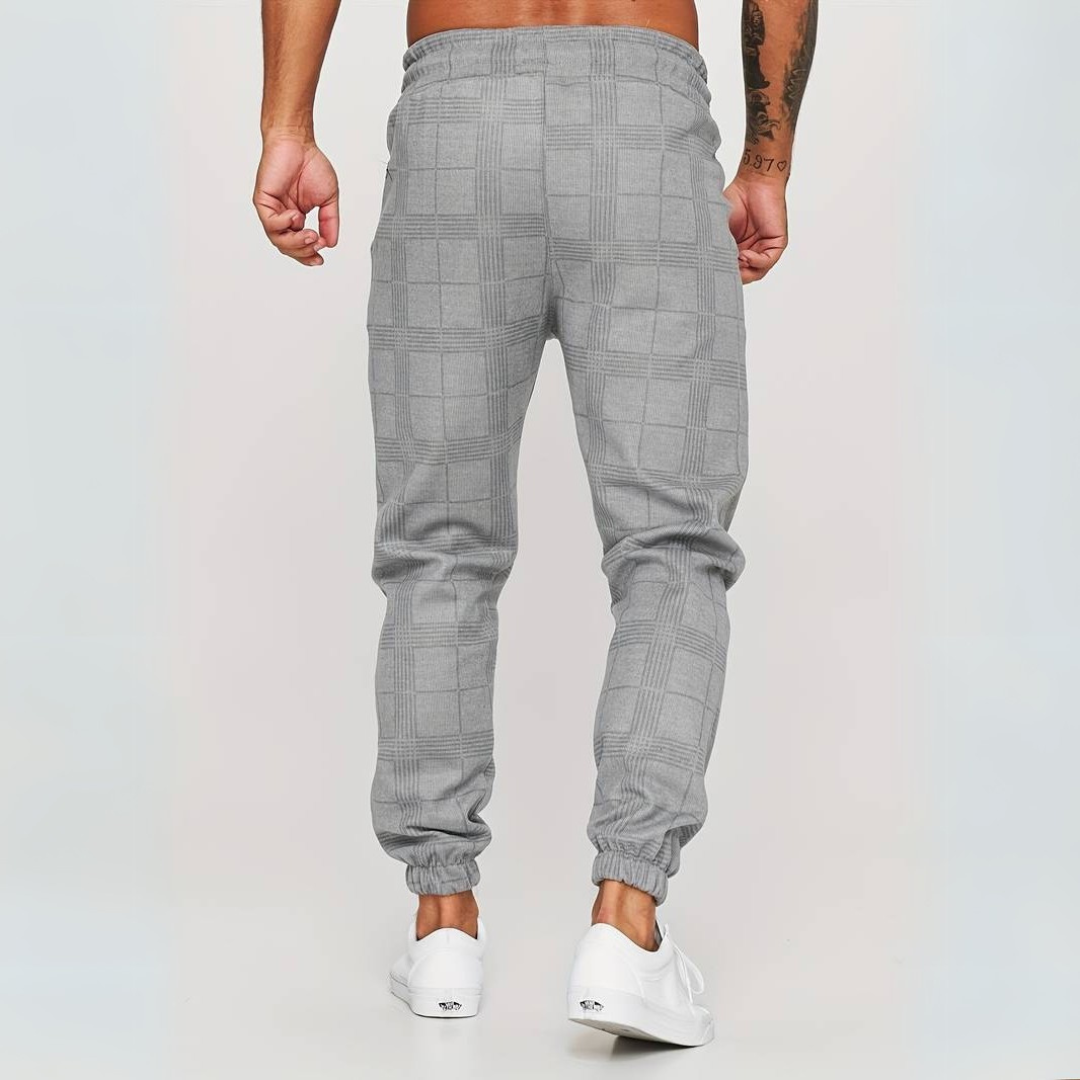 Striped Plaid Joggers