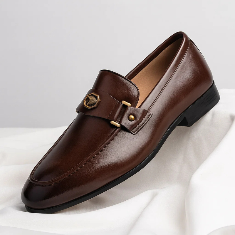 Aldric Bit-Buckle Loafers
