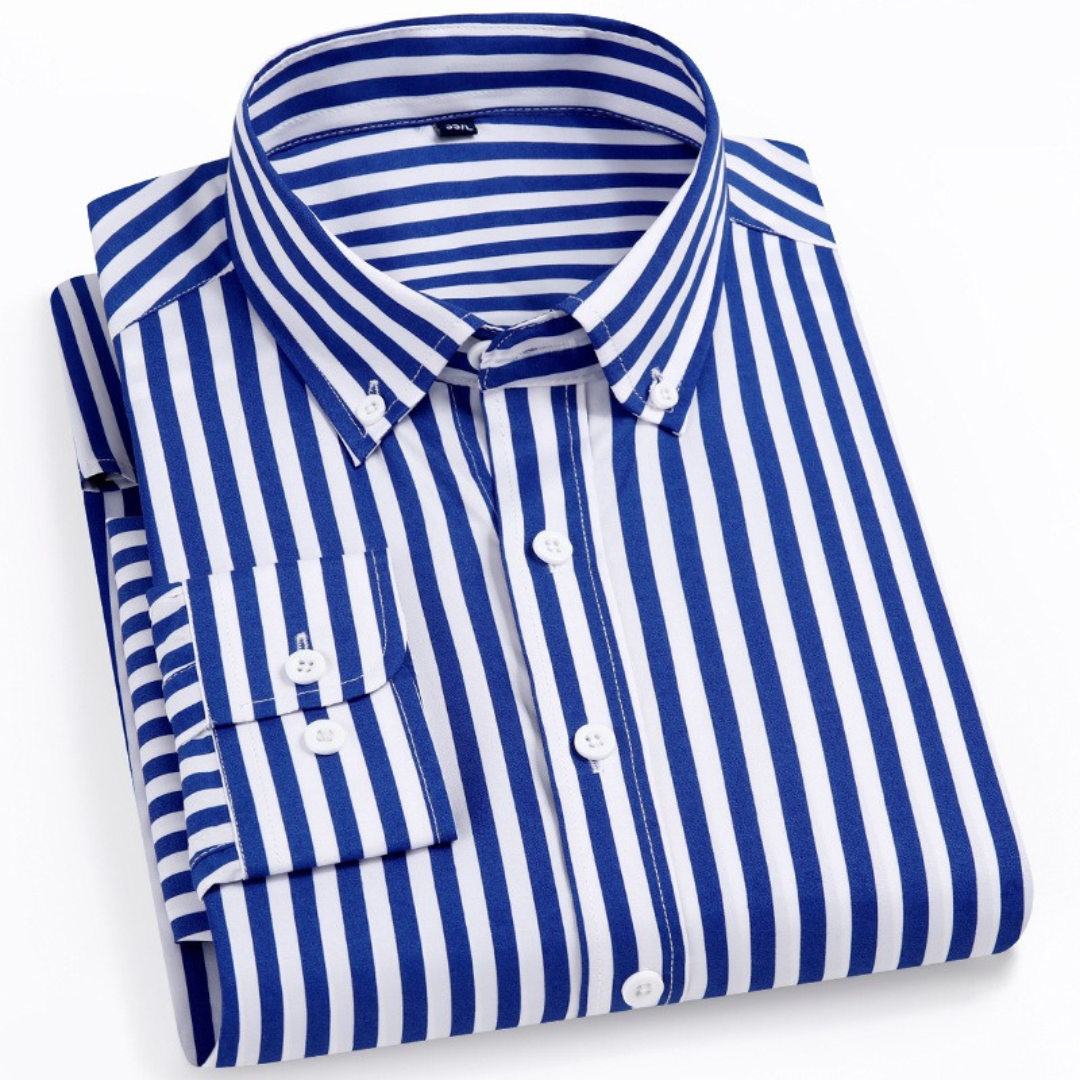 Royal Oxford Striped Long Sleeve