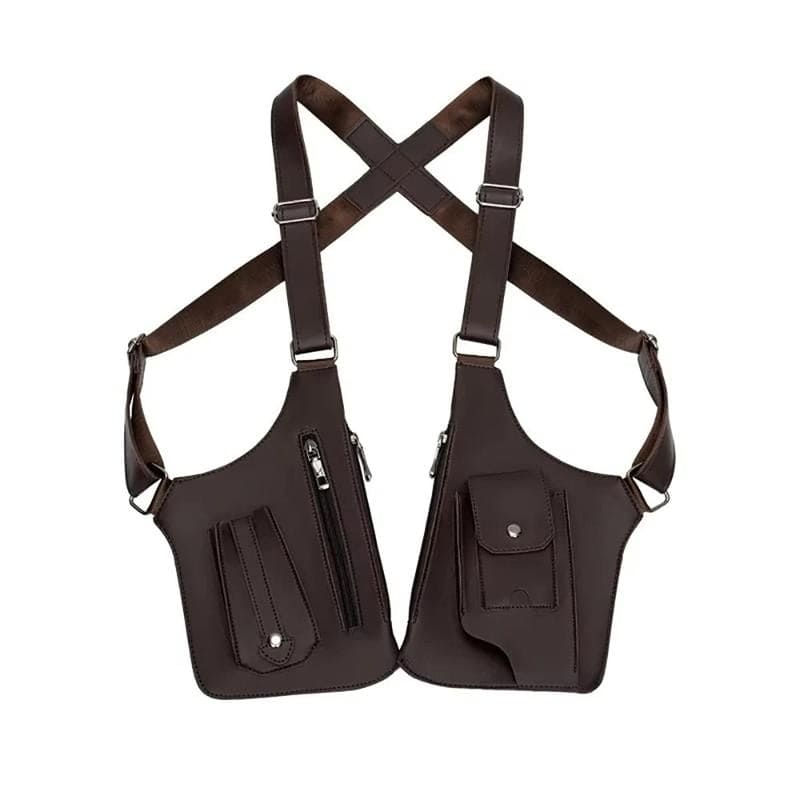 Hands-Free Crossback Utility Harness: Underarm Storage Vest Bag