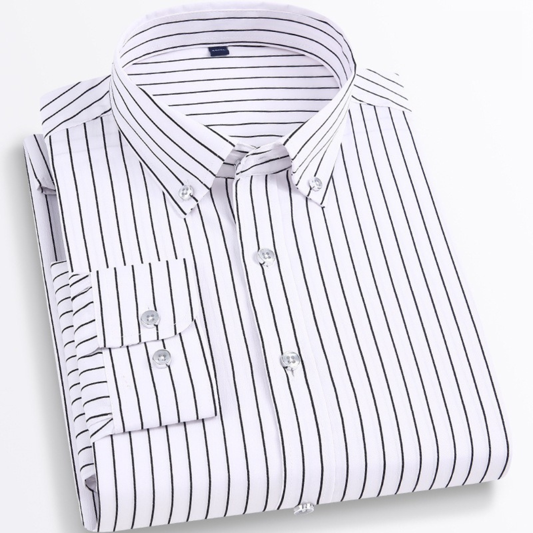 Royal Oxford Striped Long Sleeve