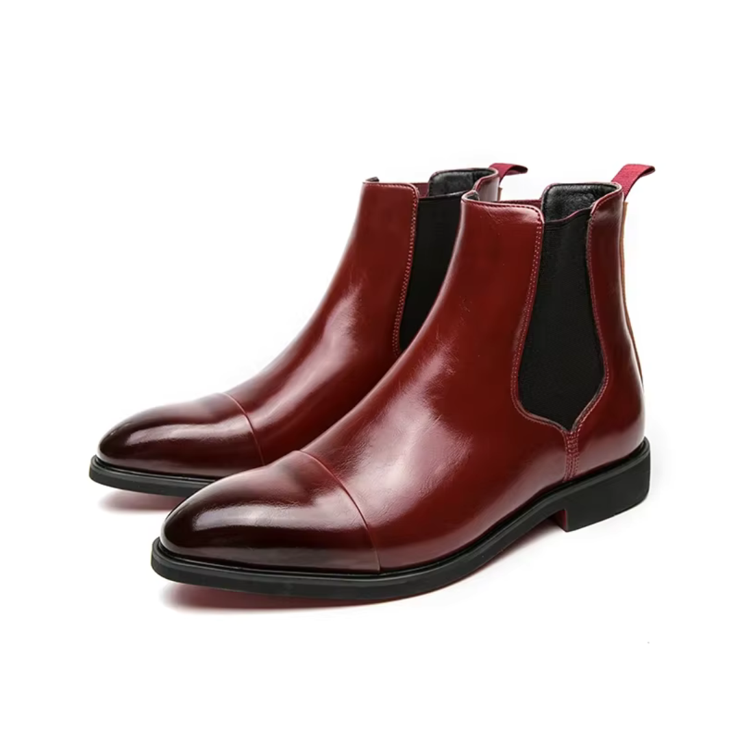 Rouge Chelsea Boots