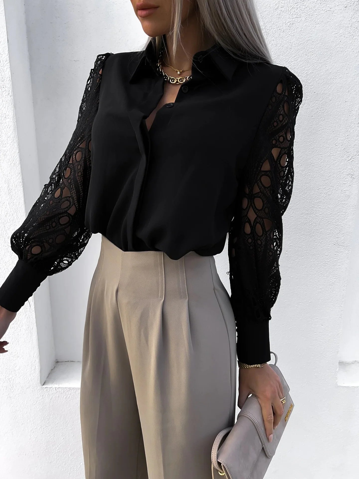 Ella | Chiffon Sleeve Blouse