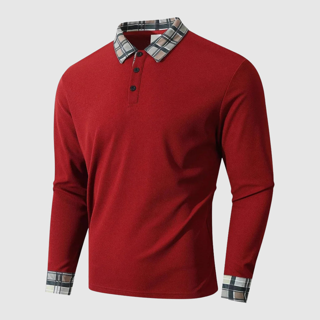 Heritage | Plaid Collar Polo
