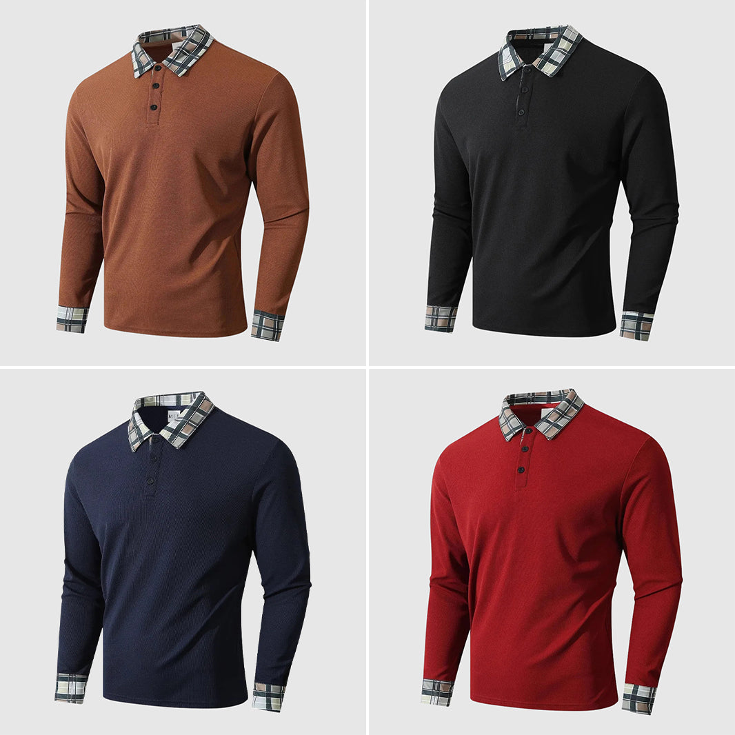 Heritage | Plaid Collar Polo