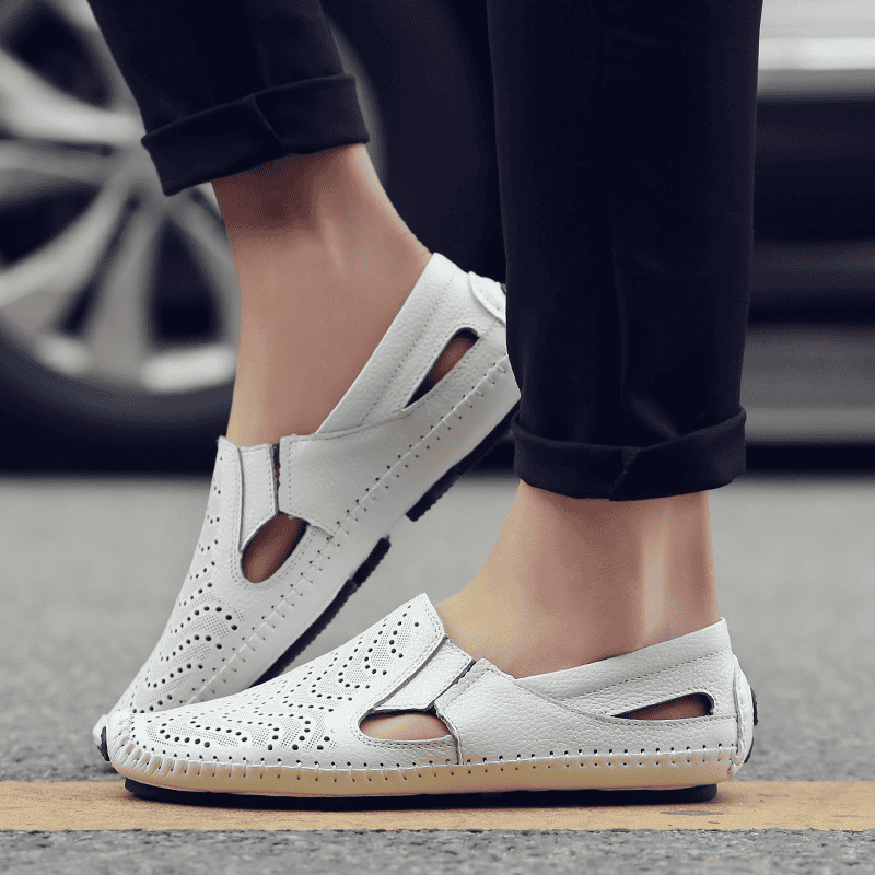 Aldric Perforated Loafer Mule