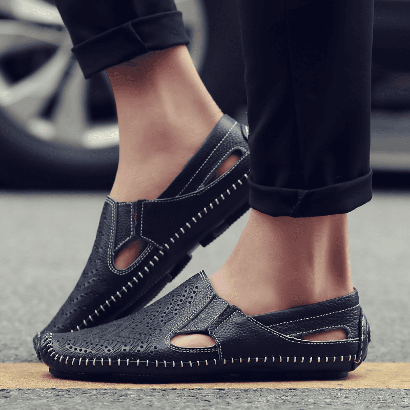 Aldric Perforated Loafer Mule