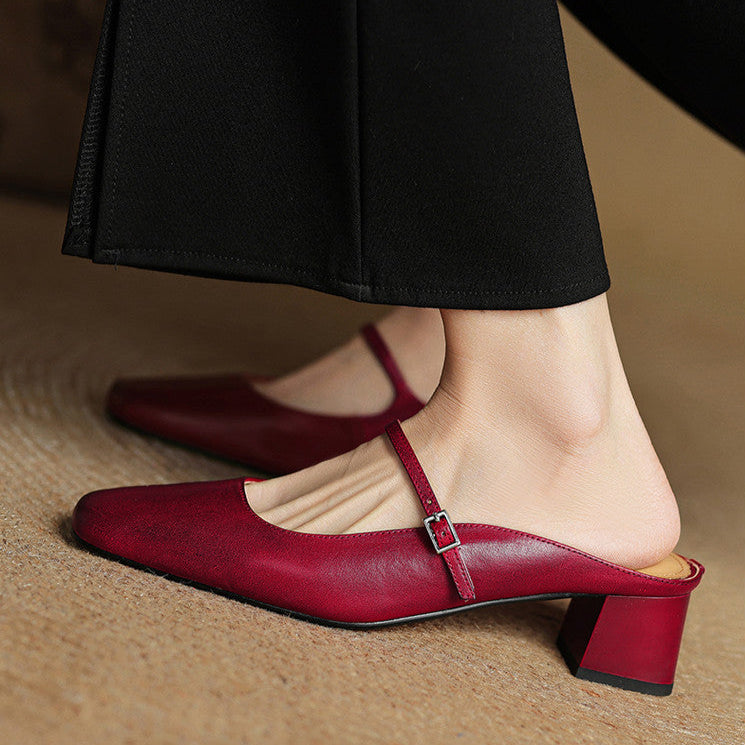 Éclat | Leather Mules