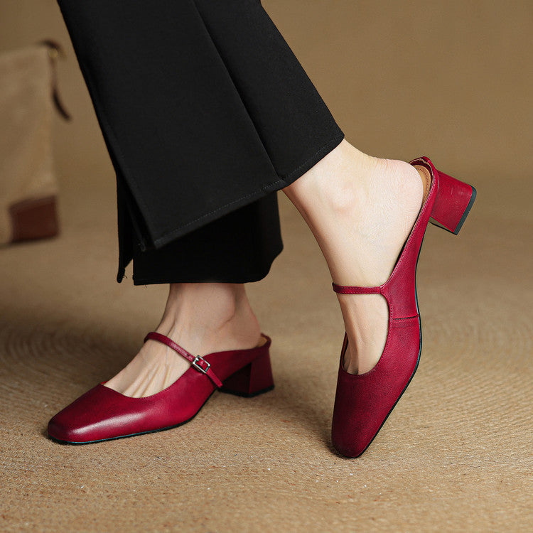 Éclat | Leather Mules