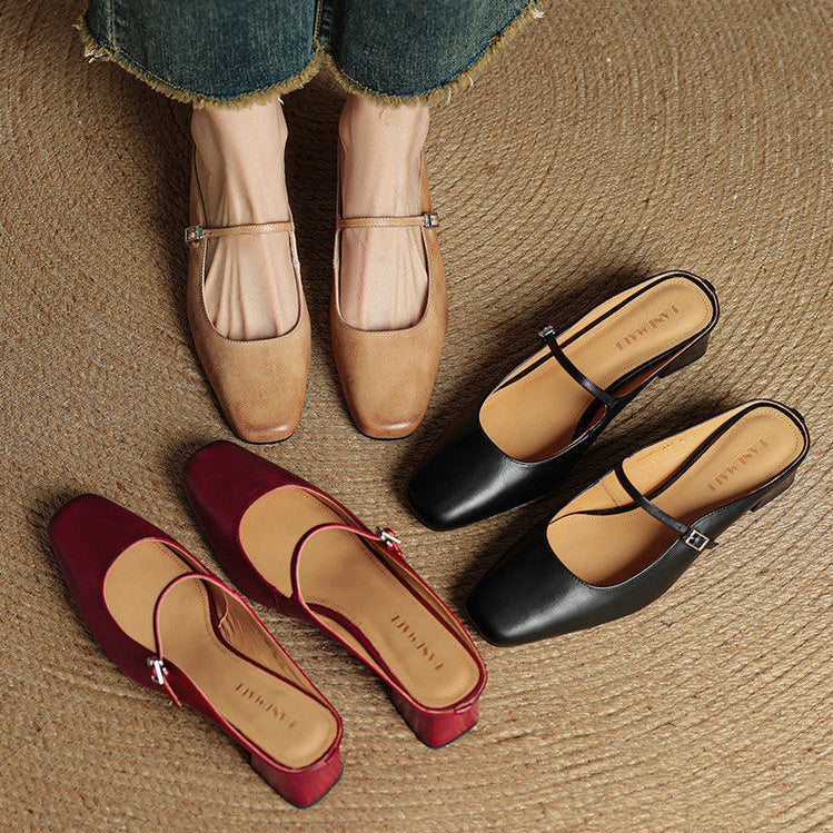 Éclat | Leather Mules