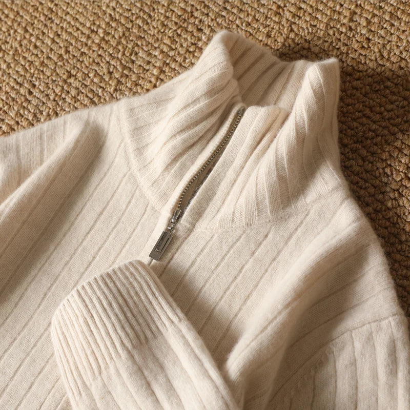Nordic Ridge Ribbed Sweater