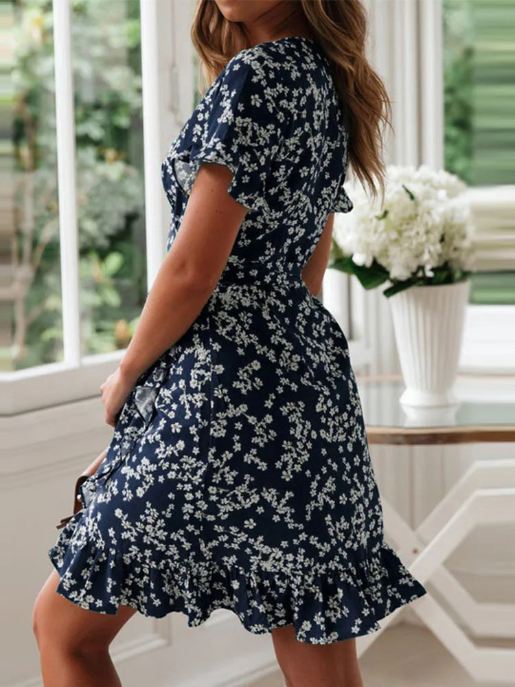 Delia | Floral Wrap Dress