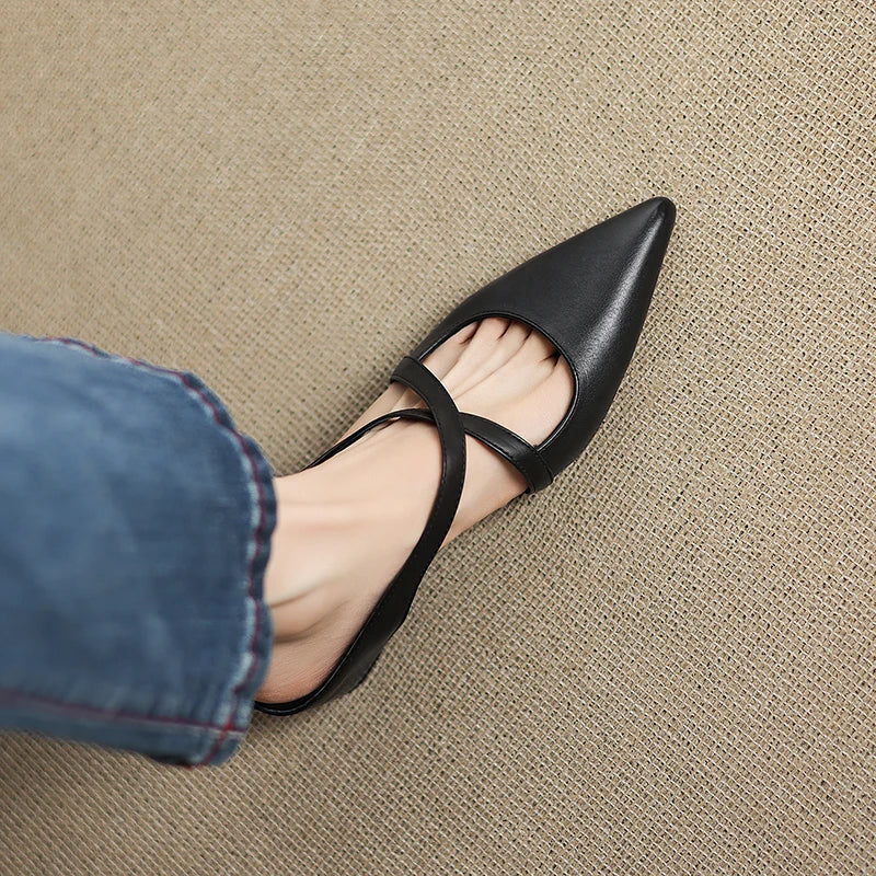 Scarlet Seraphina | Leather Mules