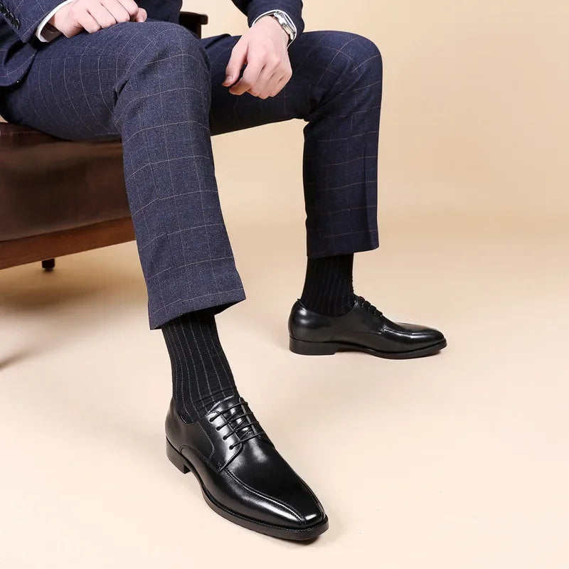 Vegan Leather Brogue Oxfords