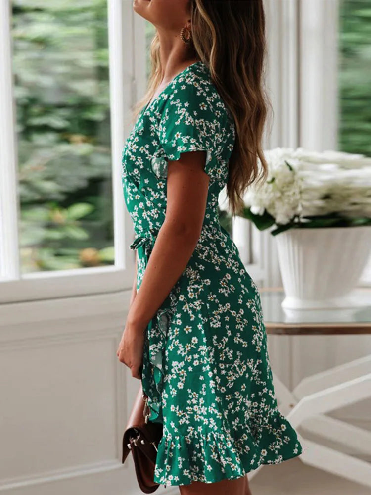 Delia | Floral Wrap Dress