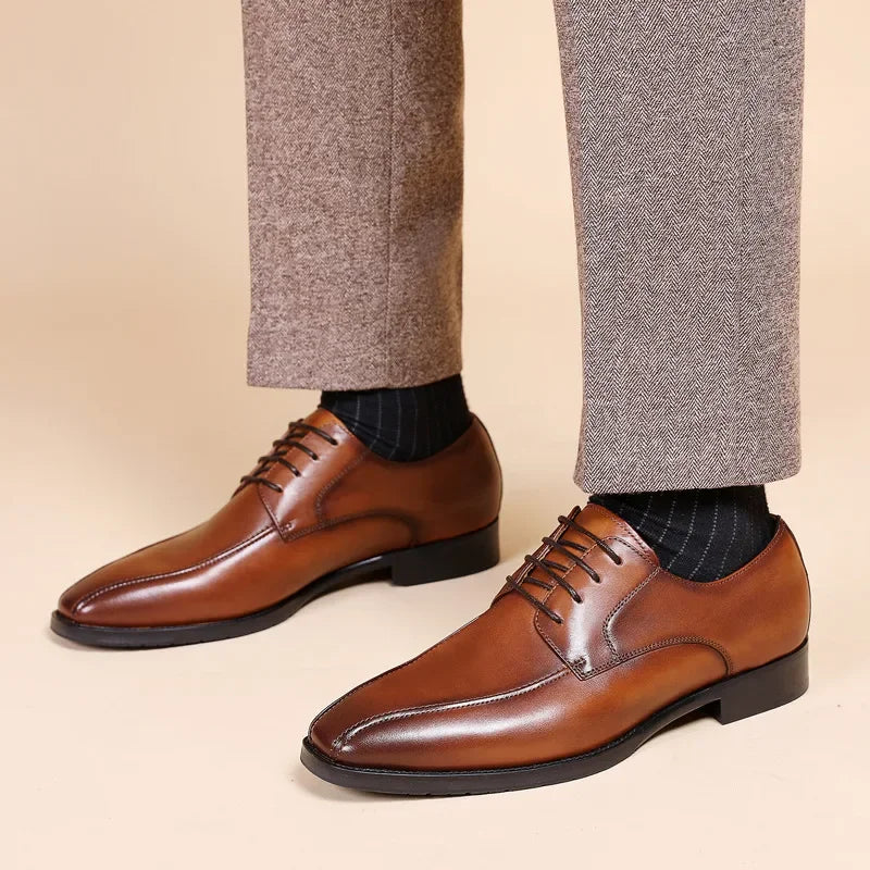 Vegan Leather Brogue Oxfords