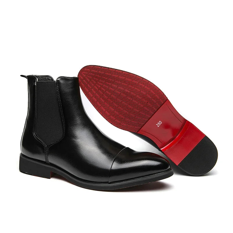 Rouge Chelsea Boots