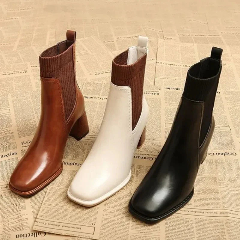 Olivia Knit Ankle Boots