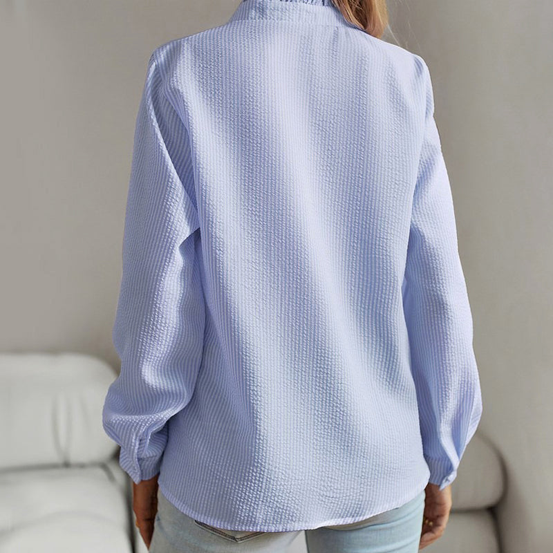 Bella | Ruffle Trim Shirt