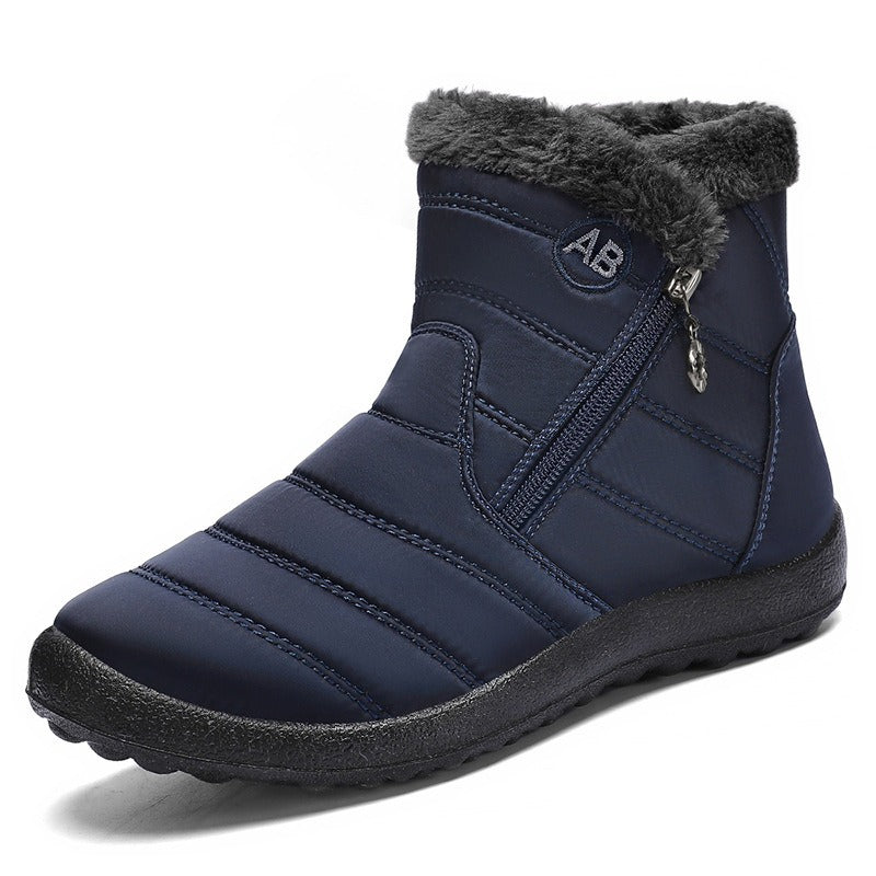 SECTIOND | Waterproof Ankle Boots with Faux Fur Lining