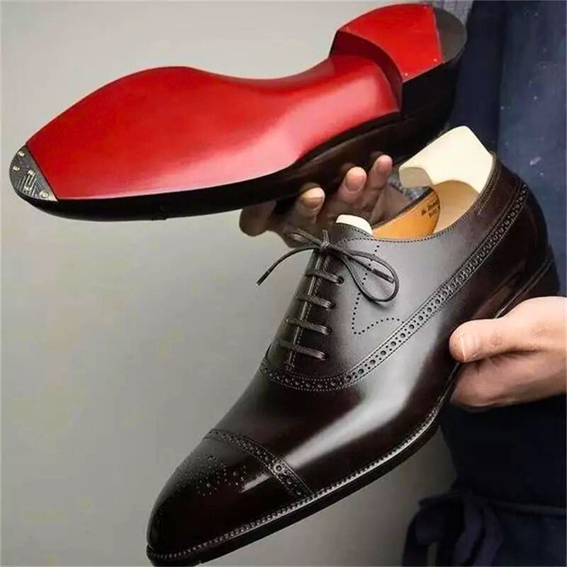Royal Red Oxford Shoes