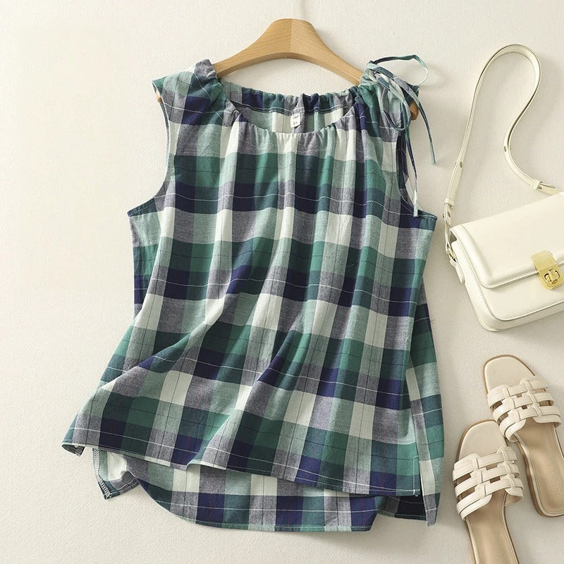 Ella | Linen Vest Top