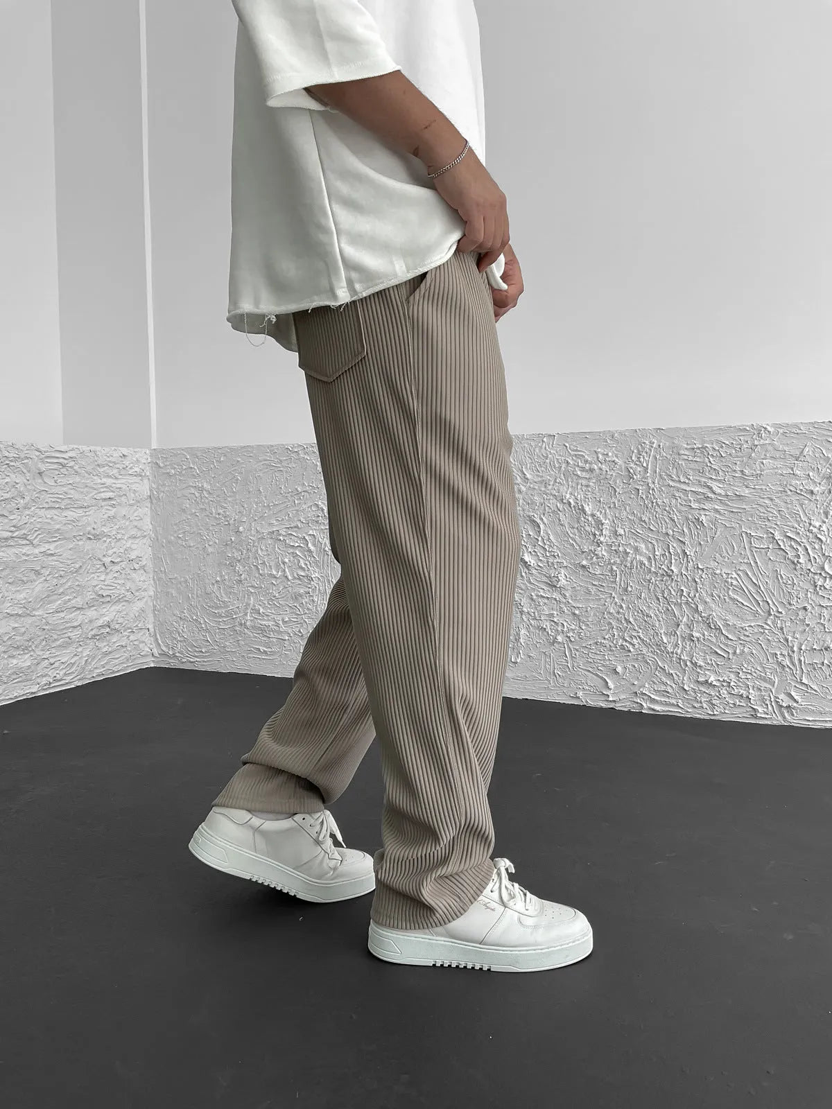 Essential Ribbed Trousers