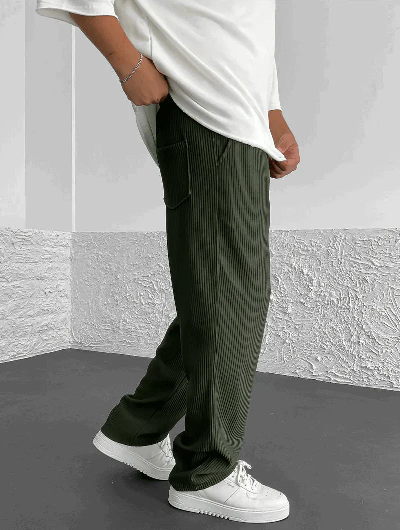 Essential Ribbed Trousers
