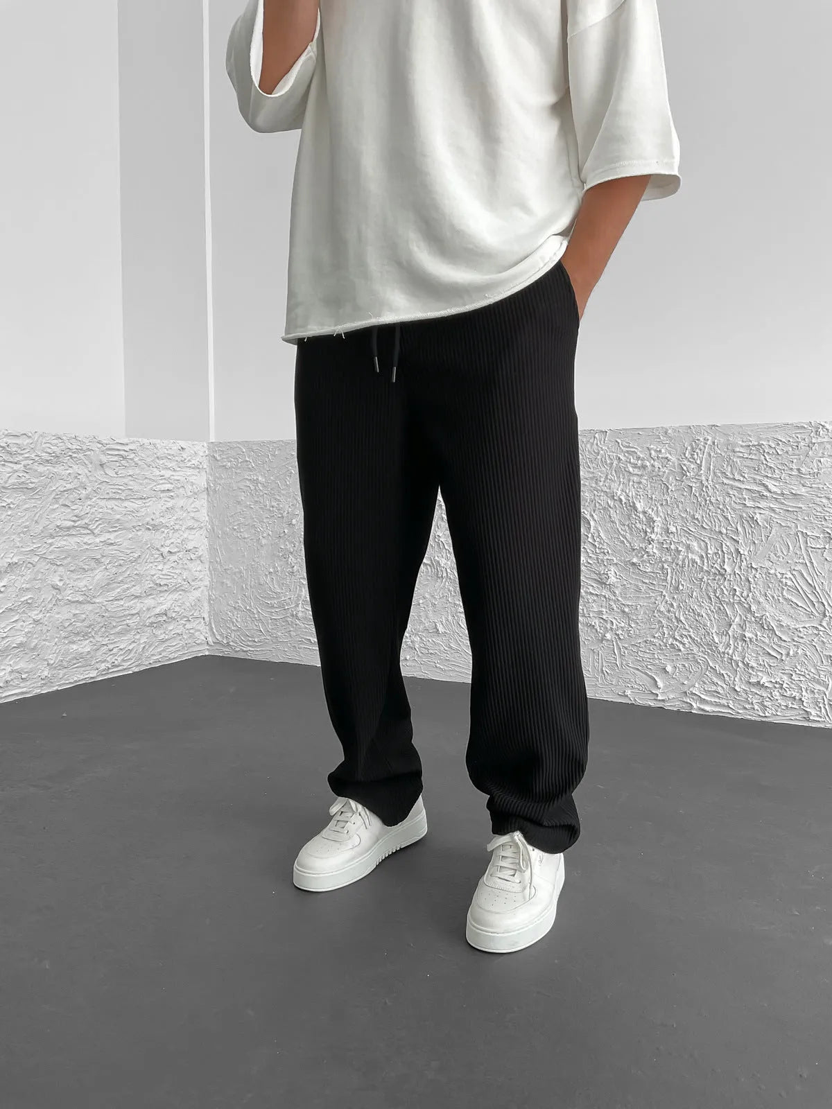 Essential Ribbed Trousers