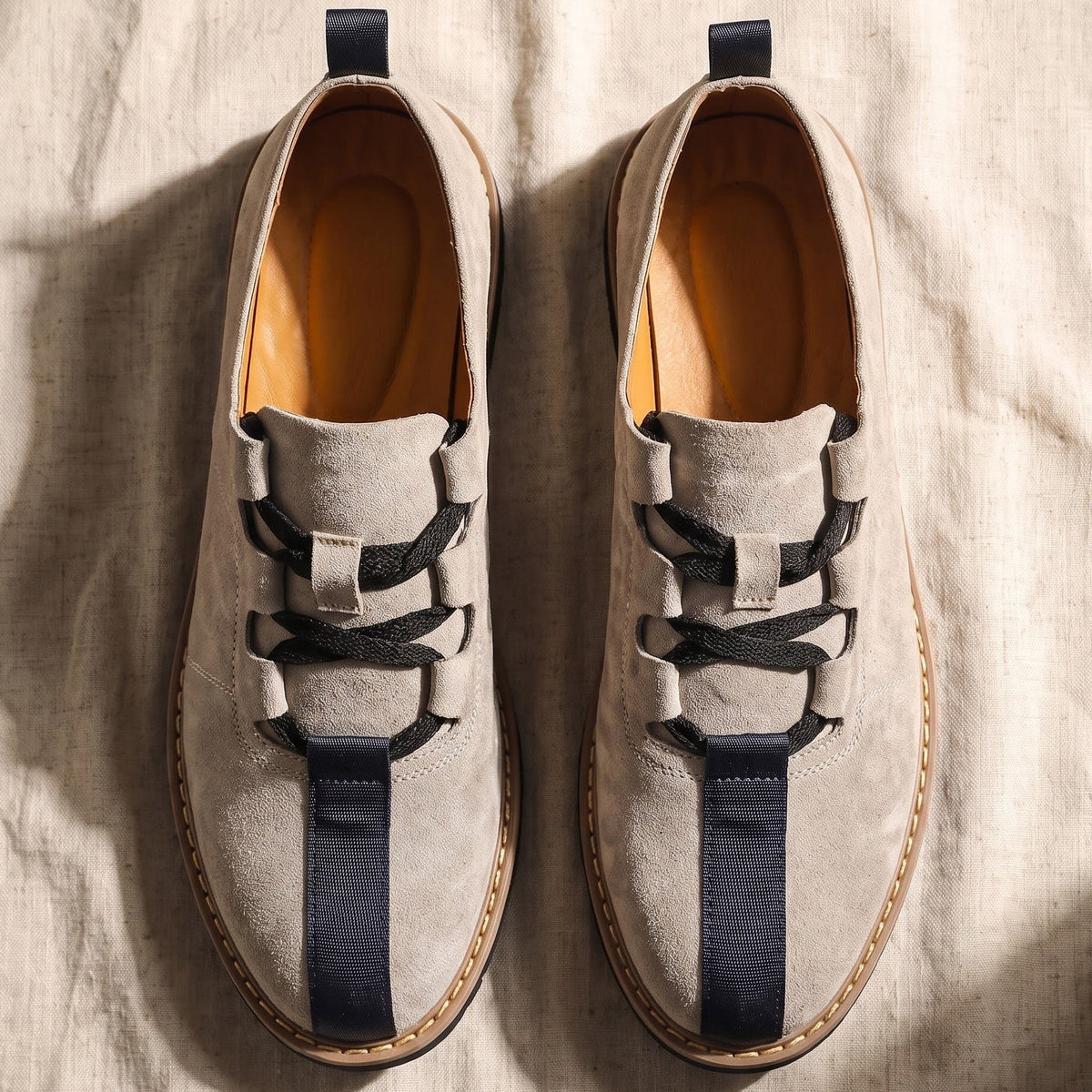 Heritage Colour-Block Suede Derby Shoes