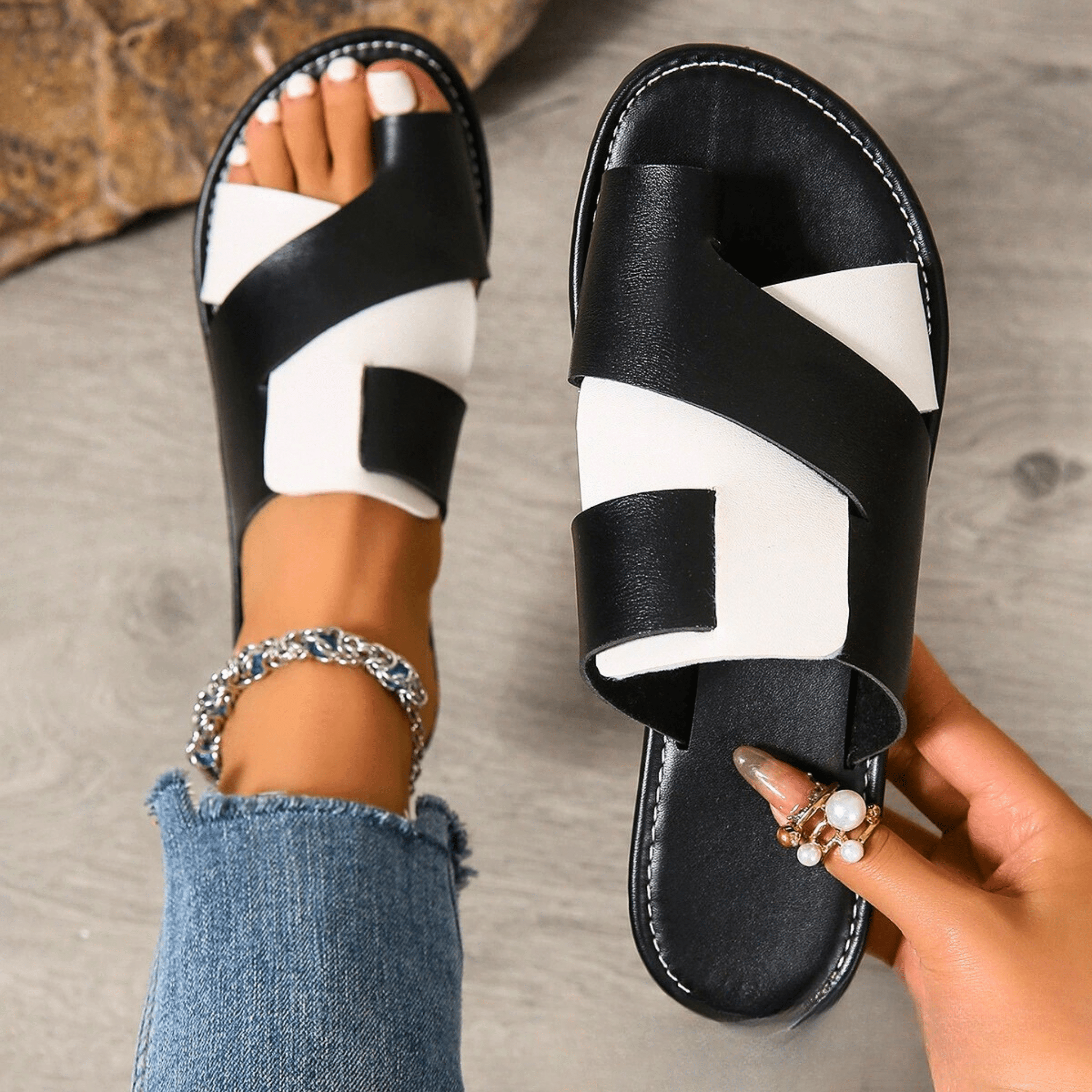 Two-Toned Sandals