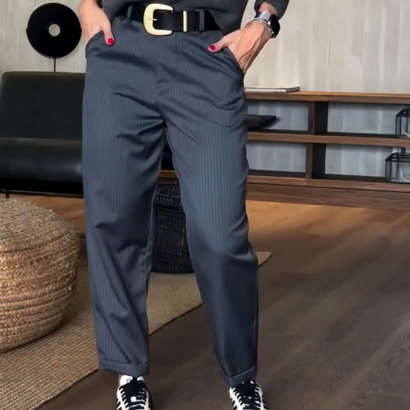 Harper | Pinstripe Trousers