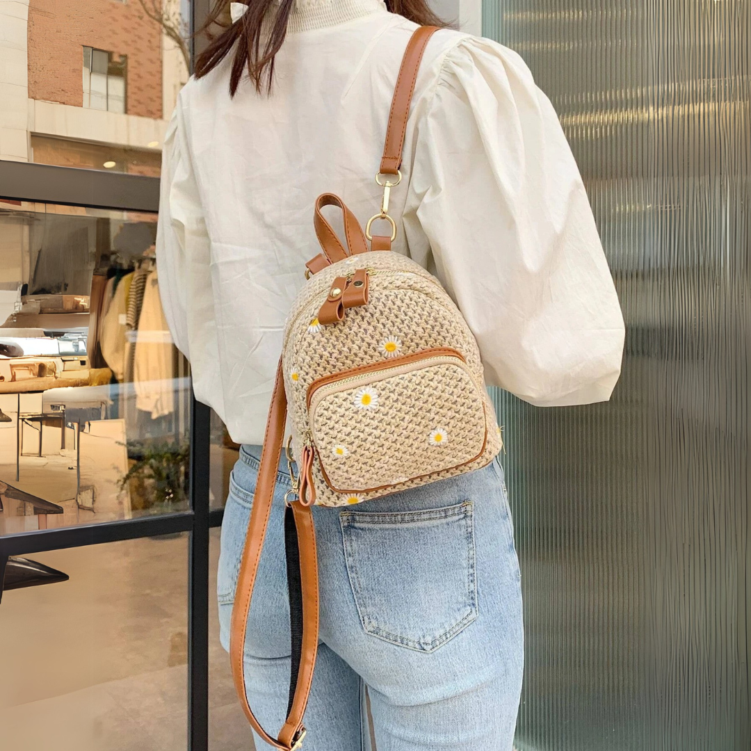Ella | Woven Backpack
