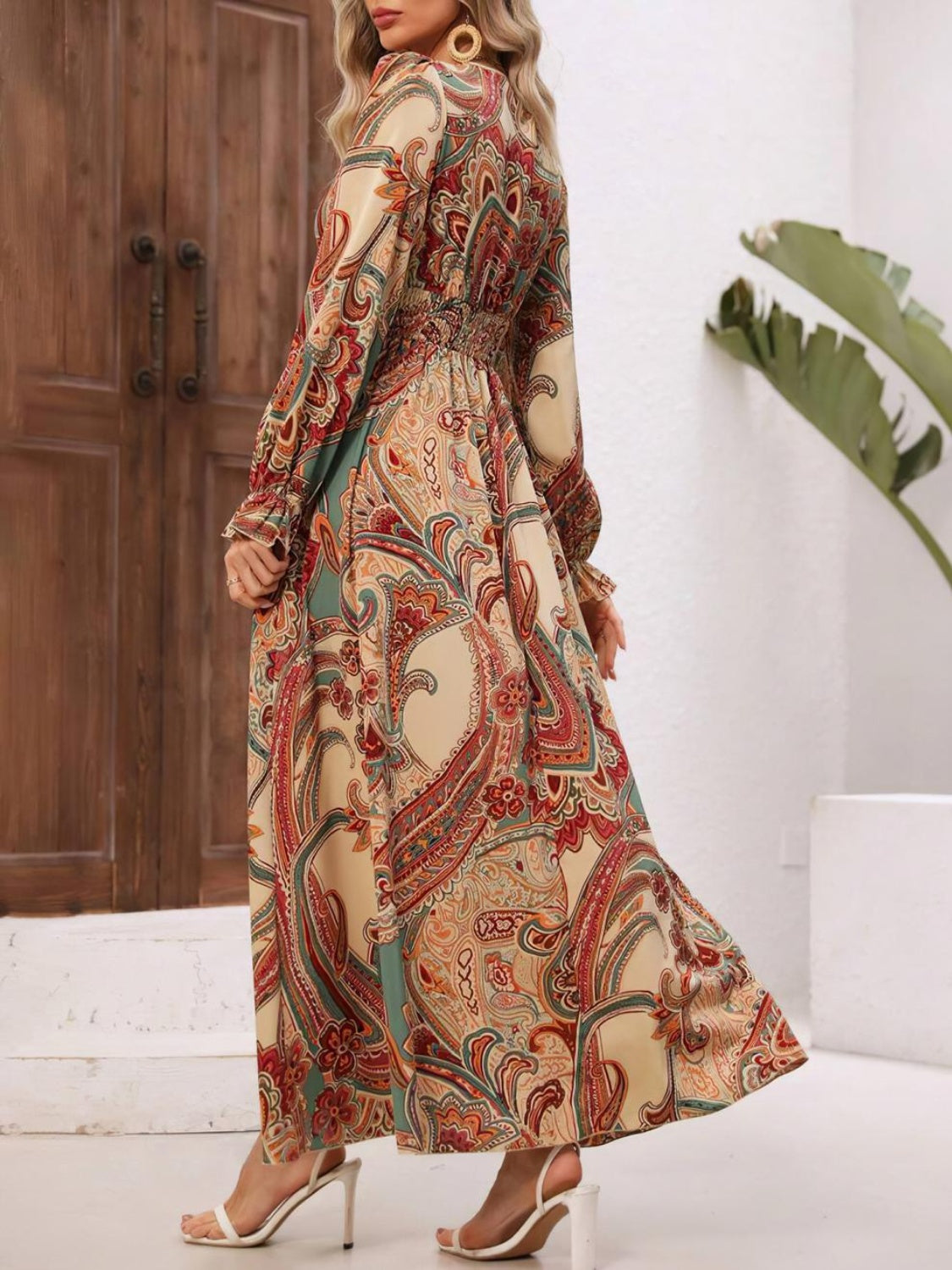 Boho-Inspired Flounce Dress