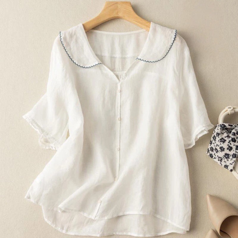Lacy | Linen Blouse