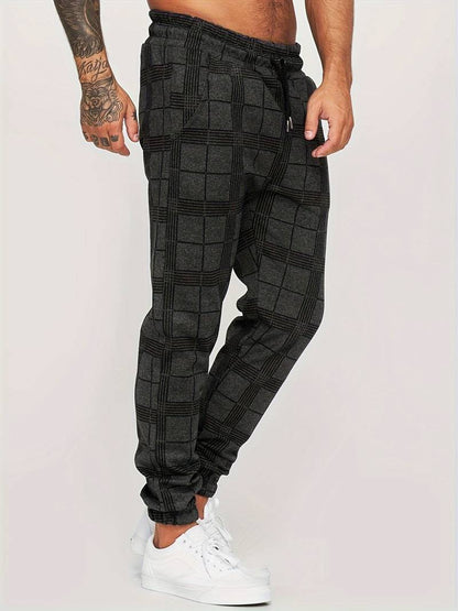 Striped Plaid Joggers