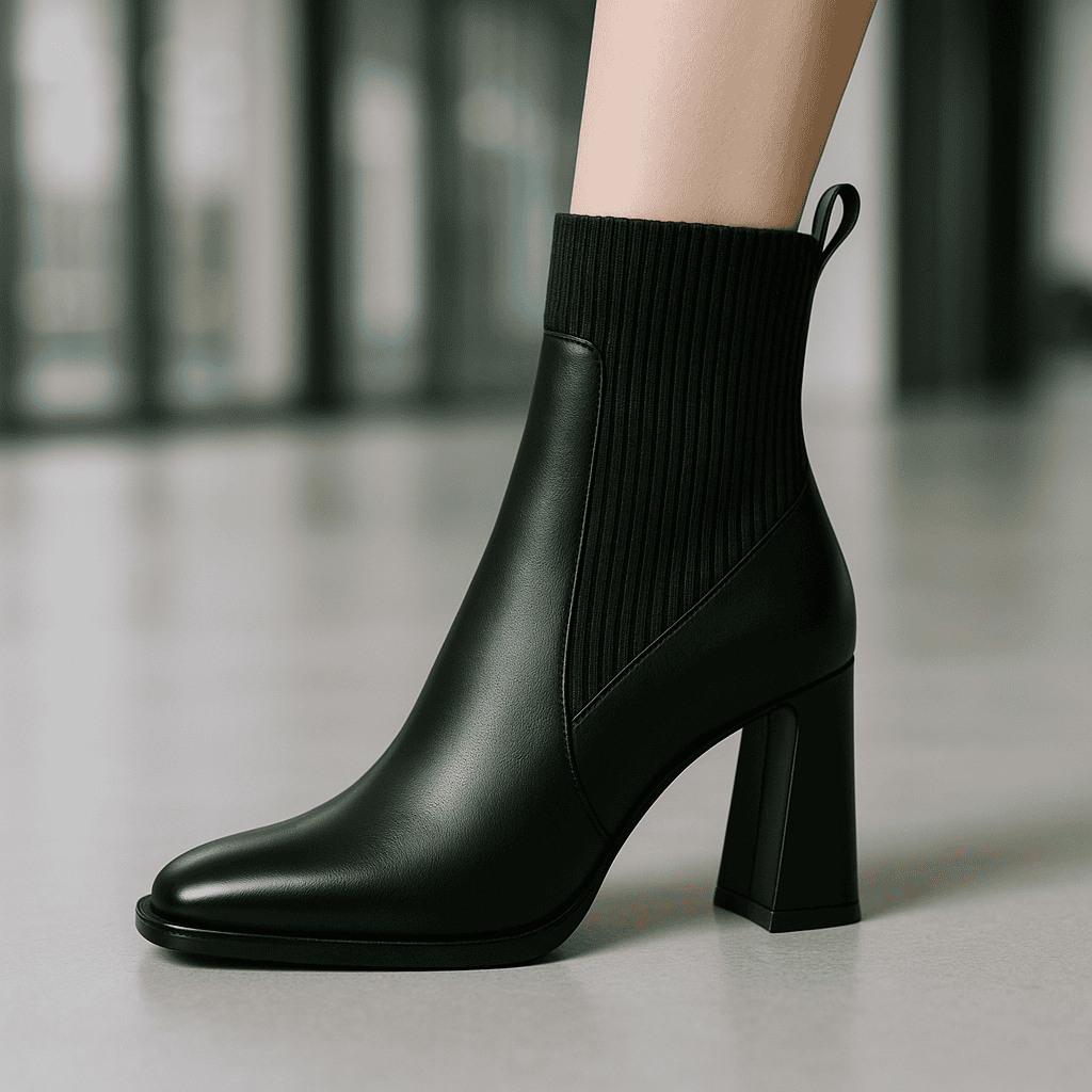 Olivia Knit Ankle Boots