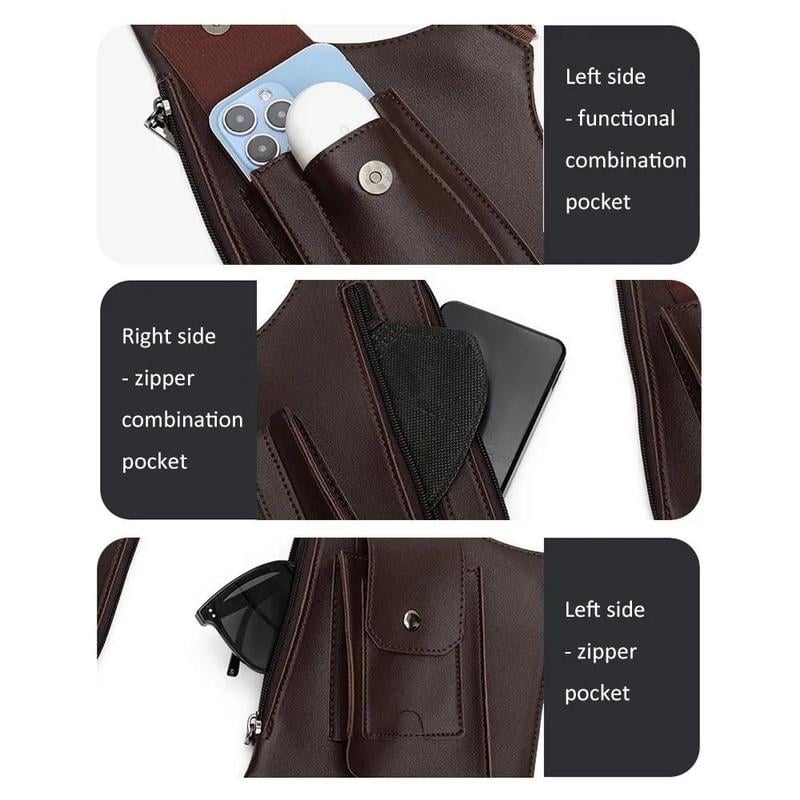 Hands-Free Crossback Utility Harness: Underarm Storage Vest Bag
