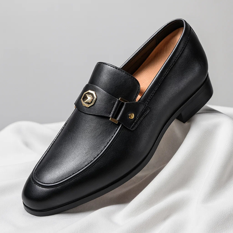 Aldric Bit-Buckle Loafers