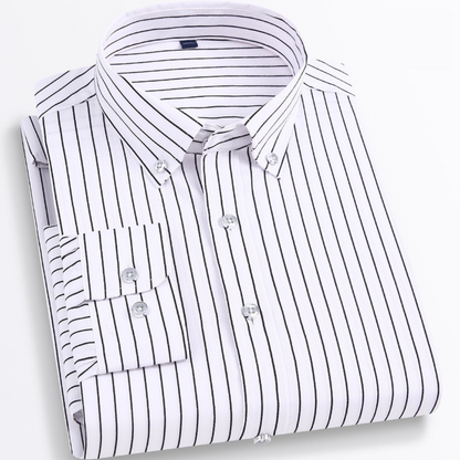 Royal Oxford Striped Long Sleeve