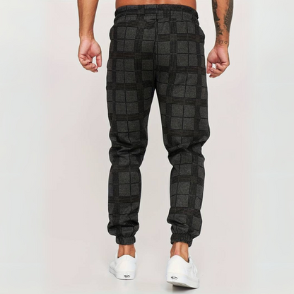 Striped Plaid Joggers