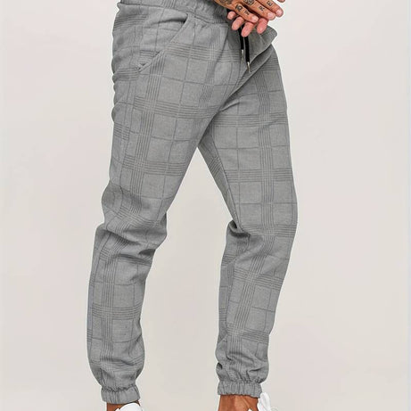 Striped Plaid Joggers