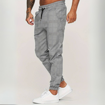 Striped Plaid Joggers