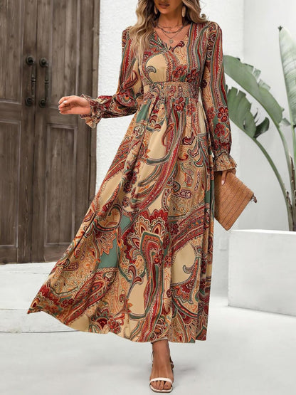 Boho-Inspired Flounce Dress