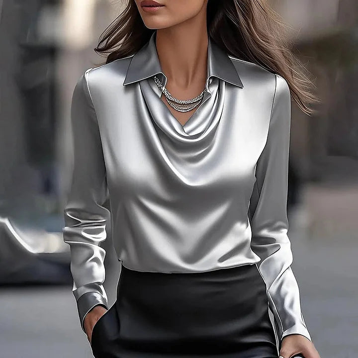 Ella | Elegant Satin Blouse